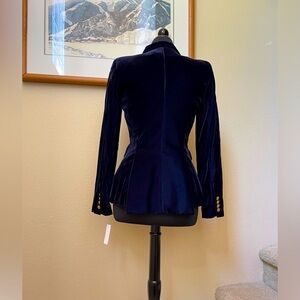 Smythe Velvet Peaked Blazer